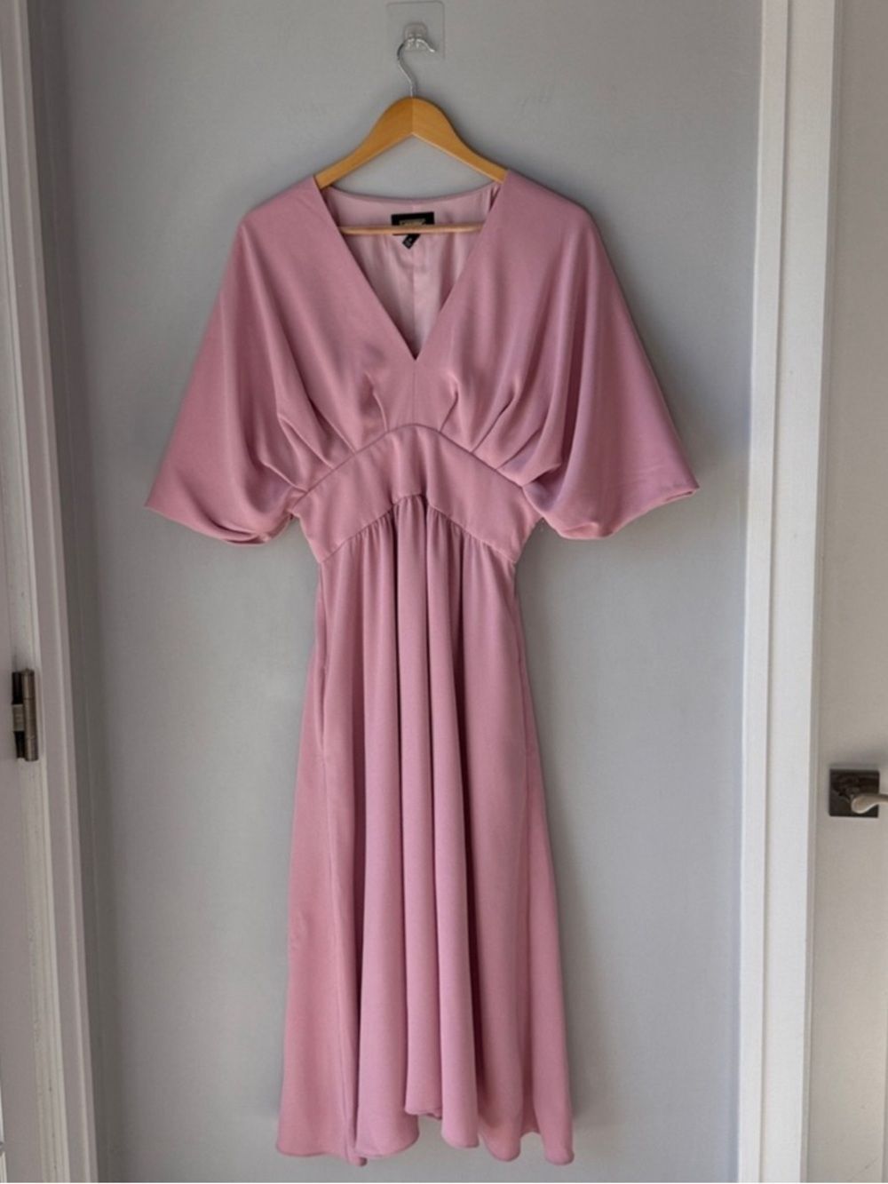 ALEXIA ADMOR August Draped Midi Dress Soft Girl Feminine